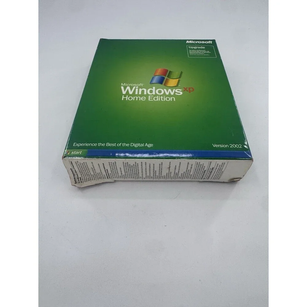 Microsoft Windows XP Professional SP2 Upgrade 2002 Big Box PC w Product Key VTG